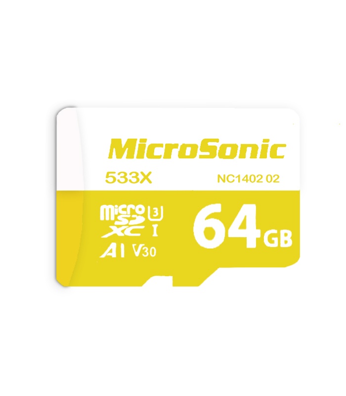 کارت حافظه میکروسونیک مدل Micro SDXC A1-A30 ظرفیت ۶۴ گیگابایت